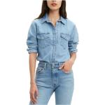 Niebieskie Koszule dżinsowe eleganckie dżinsowe marki LEVI´S w rozmiarze M 