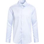 Przecenione Niebieskie Koszule typu slim męskie w stylu biznesowym marki ETON w rozmiarze S 