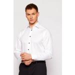 Przecenione Białe Koszule typu slim męskie w stylu biznesowym marki ETON w rozmiarze S 