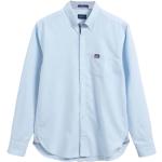 Niebieskie Koszule w stylu casual bawełniane marki Gant 
