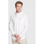 Białe Koszule męskie w stylu casual marki Lacoste 