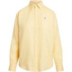 Żółte Koszule lniane damskie marki Ralph Lauren w rozmiarze M 