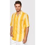 Przecenione Żółte Koszule męskie w stylu casual marki Only & Sons w rozmiarze S 