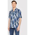 Przecenione Granatowe Koszule męskie w stylu casual marki Pierre Cardin w rozmiarze XL 