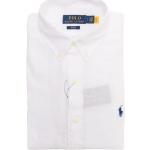 Białe Koszule typu slim haftowane marki POLO RALPH LAUREN Big & Tall w rozmiarze XL 