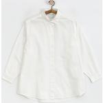 Przecenione Białe Koszule damskie bawełniane marki RVCA w rozmiarze M 