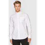Przecenione Białe Koszule męskie w stylu casual marki Selected Selected Homme w rozmiarze XL 