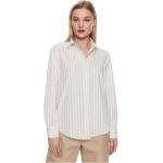 Białe Koszule w prążki damskie w paski marki Tommy Hilfiger w rozmiarze L 