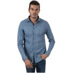 Błękitne Koszule eleganckie męskie w stylu casual marki Desoto w rozmiarze M 