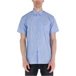 Niebieskie Koszule z krótkim rękawem męskie z krótkimi rękawami bawełniane marki Comme des Garçons w rozmiarze XL 