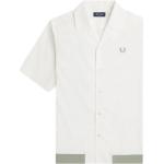 Białe Koszule z lamówką męskie marki Fred Perry w rozmiarze S 