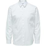 Białe Koszule męskie haftowane w stylu casual bawełniane marki Selected w rozmiarze XL 