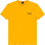 Żółte Koszulki z nadrukiem z krótkimi rękawami marki Emporio Armani w rozmiarze L 