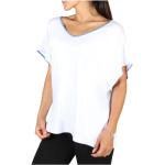 Białe Koszulki damskie z krótkimi rękawami marki Emporio Armani w rozmiarze XS 