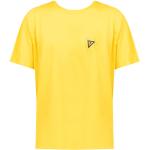 Żółte Koszulki z nadrukiem z krótkimi rękawami marki Guess w rozmiarze XL 