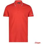 Przecenione Czerwone Koszulki na guziki męskie z krótkimi rękawami marki CMP 