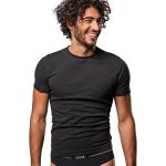 Czarne Koszulki termoaktywne z krótkim rękawem męskie z krótkimi rękawami gładkie z mikrofibry marki luigi di focenza w rozmiarze XL 