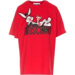 Czerwone Koszulki polo z krótkimi rękawami marki MOSCHINO w rozmiarze L Looney Tunes Królik Buggs 