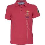 Czerwone Koszulki polo bawełniane marki AERONAUTICA MILITARE w rozmiarze S 