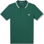 Zielone Koszulki polo pikowane bawełniane marki Fred Perry w rozmiarze XL 
