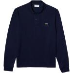 Niebieskie Koszulki polo z krótkimi rękawami bawełniane marki Lacoste w rozmiarze L 