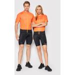 Przecenione Pomarańczowe Koszulki na rower damskie z krótkimi rękawami marki POC w rozmiarze M 
