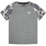 Przecenione Szare Koszulki dziecięce sportowe marki 4F w rozmiarze 158 