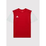 Czerwone Koszulki dziecięce sportowe marki adidas 