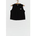 Czarne Koszulki damskie bez rękawów bawełniane marki The North Face w rozmiarze S 