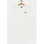 Białe Koszulki oversize męskie bez rękawów bawełniane marki The North Face w rozmiarze XL 