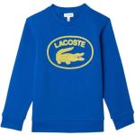 Niebieskie Koszulki dziecięce sportowe do prania w pralce bawełniane marki Lacoste 