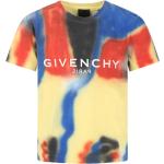 Wielokolorowe Koszulki dziecięce z krótkim rękawkiem dla chłopców eleganckie marki Givenchy 