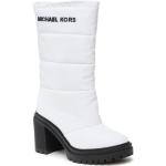 Przecenione Białe Kozaki damskie pikowane marki Michael Kors MICHAEL w rozmiarze 37 