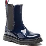 Kozaki Tommy Hilfiger - Chelsea Boot T4A5-32408-0775 M Blue 800