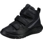 Czarne Buty na rzepy dla chłopców z Goretexu odblaskowe na zimę marki Ecco w rozmiarze 33 