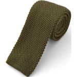 Zielone Krawaty męskie w stylu wojskowym 