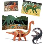 Wielokolorowe Zestawy artystyczne z motywem dinozaurów marki Djeco o tematyce dinozaurów i pradawnych czasów 