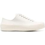 Białe Niskie sneakersy damskie - rodzaj noska: Okrągły marki JIL SANDER w rozmiarze 40 