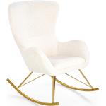 Kremowe Krzesła stylowe rozkładane w nowoczesnym stylu marki ELIOR 