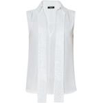Białe Bluzki bez ramiączek damskie z ozdobnym strasem bez rękawów marki Liu Jo w rozmiarze M 