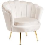 Złote Krzesła stylowe rozkładane aksamitne marki ELIOR 