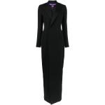 Czarne Sukienki wieczorowe damskie z długimi rękawami marki Ralph Lauren w rozmiarze S 