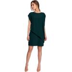 Zielone Krótkie sukienki damskie z elastanu marki MOE w rozmiarze XL 