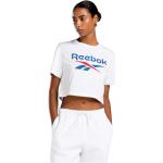 Białe Koszulki damskie z krótkimi rękawami marki Reebok w rozmiarze L 