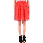 Czerwone Mini spódniczki damskie punkowe mini na lato marki Michael Kors MICHAEL w rozmiarze S 