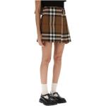 Wielokolorowe Mini spódniczki damskie z motywem flanelowe mini marki Burberry w rozmiarze S 