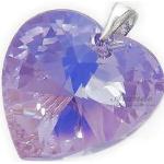 Kryształy Duży Wisiorek Kryształ 28Mm Violet Ab