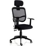 Czarne Krzesła biurowe z regulacją wysokości w nowoczesnym stylu marki tomasucci 