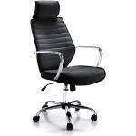 Czarne Krzesła biurowe z regulacją wysokości w nowoczesnym stylu marki tomasucci 