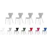 Szare Krzesła kuchenne  lakierowane w nowoczesnym stylu z poliuretanu marki Tenzo 